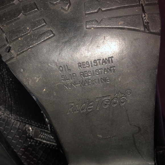 Used Women’s Ride Tec Motorcycle Boot Size 10 8547 Black - Picture 10 of 12